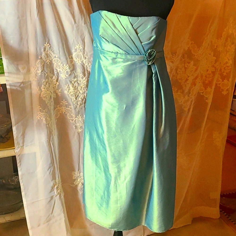 +Formal/Prom Dress Green Strapless
